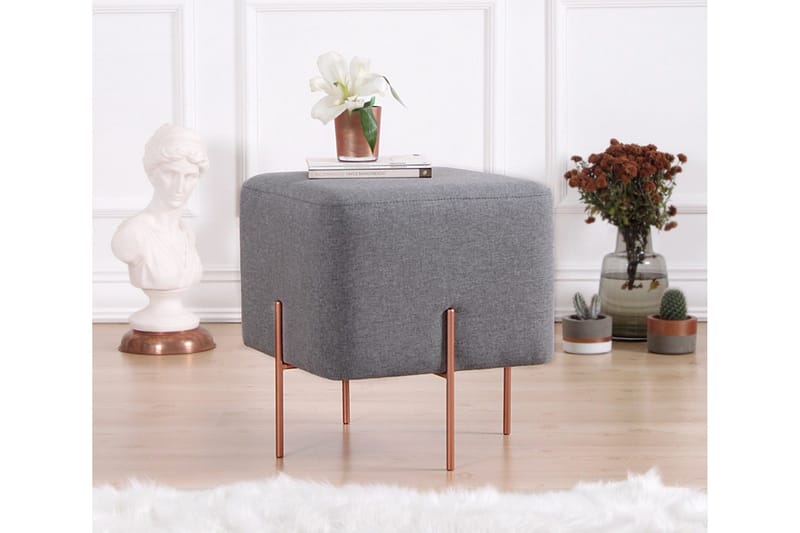 Yellowknife Sittepuff 40 cm - Grå - Møbler - Stoler - Krakk - Puff