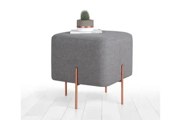 Yellowknife Sittepuff 40 cm - Grå - Møbler - Stoler - Krakk - Puff