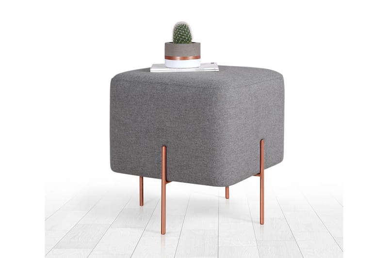 Yellowknife Sittepuff 40 cm - Grå - Møbler - Stoler - Krakk - Puff