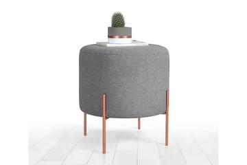 Yellowknife Sittepuff 40 cm - Grå - Møbler - Stoler - Krakk - Puff