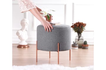 Yellowknife Sittepuff 40 cm - Grå - Møbler - Stoler - Krakk - Puff