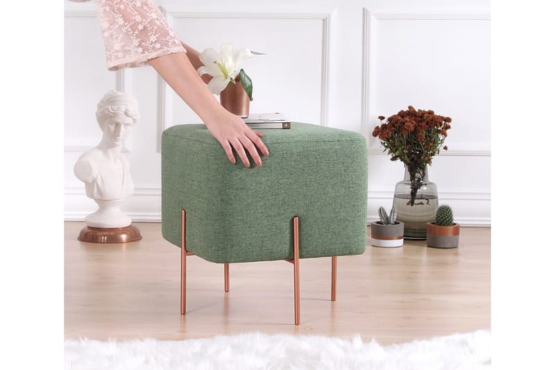 Yellowknife Sittepuff 40 cm - Grønn - Møbler - Stoler - Krakk - Puff