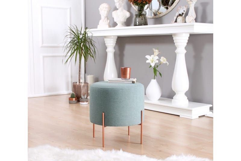 Yellowknife Sittepuff 40 cm - Havsgrønn - Møbler - Stoler - Krakk - Puff