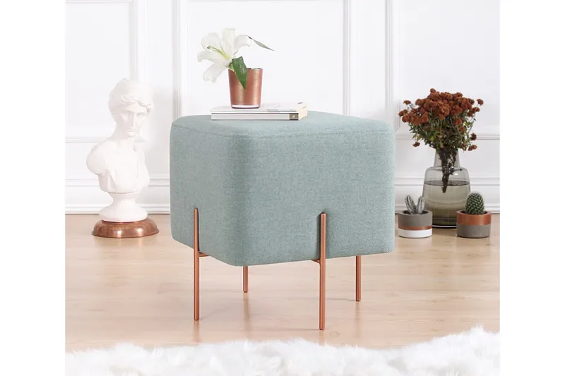 Yellowknife Sittepuff 40 cm - Havsgrønn - Møbler - Stoler - Krakk - Puff