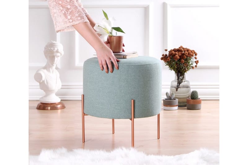 Yellowknife Sittepuff 40 cm - Havsgrønn - Møbler - Stoler - Krakk - Puff