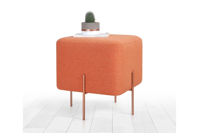 Yellowknife Sittepuff 40 cm - Oransje - Møbler - Stoler - Krakk - Puff