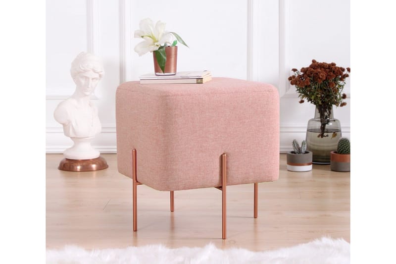 Yellowknife Sittepuff 40 cm - Rosa - Møbler - Stoler - Krakk - Puff