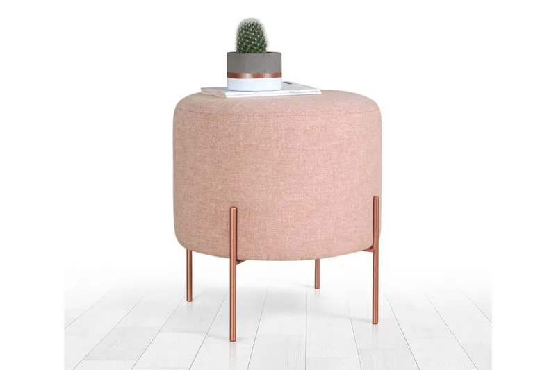 Yellowknife Sittepuff 40 cm - Rosa - Møbler - Stoler - Krakk - Puff