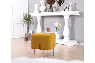 Yellowknife Sittepuff 40 cm - Sennepsgul - Møbler - Stoler - Krakk - Puff