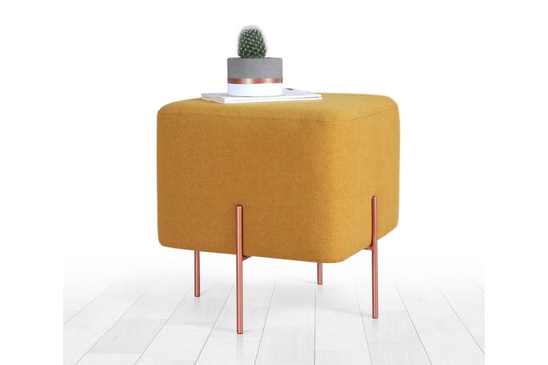 Yellowknife Sittepuff 40 cm - Sennepsgul - Møbler - Stoler - Krakk - Puff