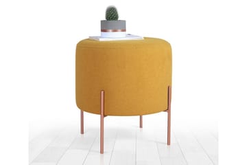 Yellowknife Sittepuff 40 cm - Sennepsgul - Møbler - Stoler - Krakk - Puff