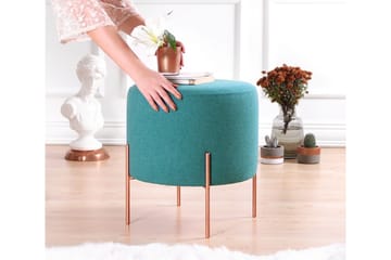 Yellowknife Sittepuff 40 cm - Turkis - Møbler - Stoler - Krakk - Puff