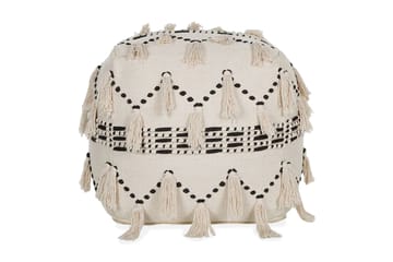 Youness Sittepuff 50x50 cm - Beige - Møbler - Stoler - Krakk - Puff