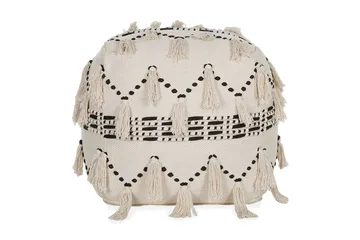 Youness Sittepuff 50x50 cm - Beige - Møbler - Stoler - Krakk - Puff