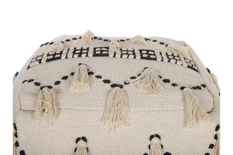 Youness Sittepuff 50x50 cm - Beige - Møbler - Stoler - Krakk - Puff