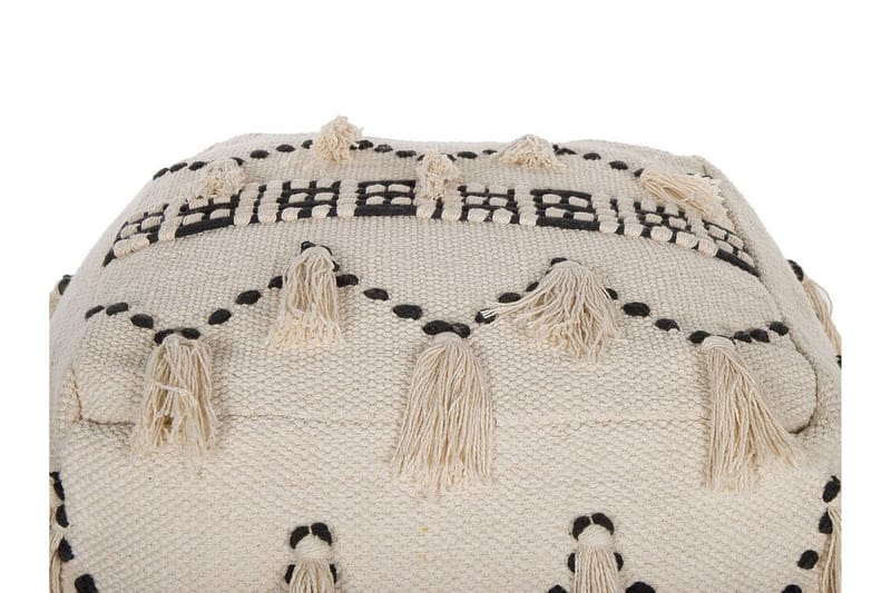 Youness Sittepuff 50x50 cm - Beige - Møbler - Stoler - Krakk - Puff