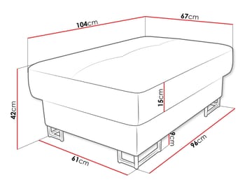 Reginia Fotskammel - brun - Møbler - Stoler - Krakk - Puff
