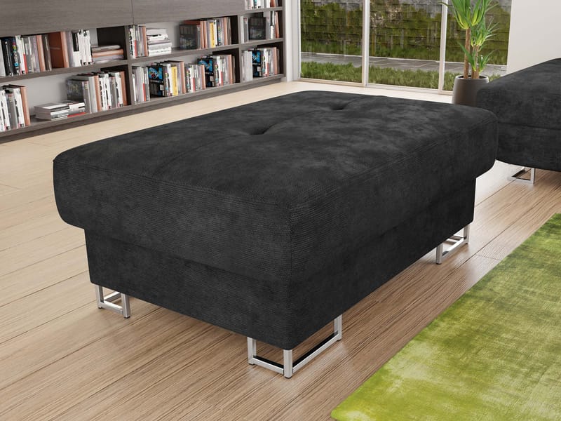 Reginia Fotskammel - svart - Møbler - Stoler - Krakk - Puff