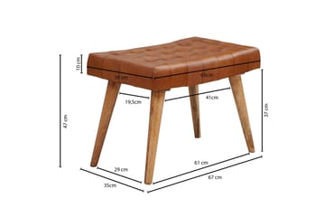 Rimantas Sittepuff - Brun - Møbler - Stoler - Krakk