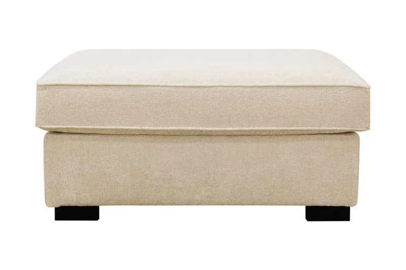 Rossita Fotskammel i chenille - Beige - Møbler - Stoler - Krakk - Fotskammel