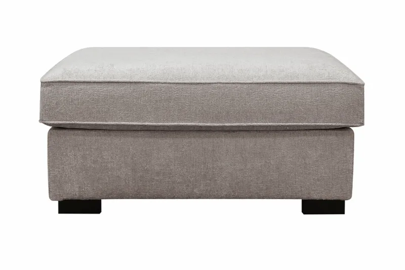 Rossita Fotskammel i chenille - Grå/Brun - Møbler - Stoler - Krakk - Fotskammel