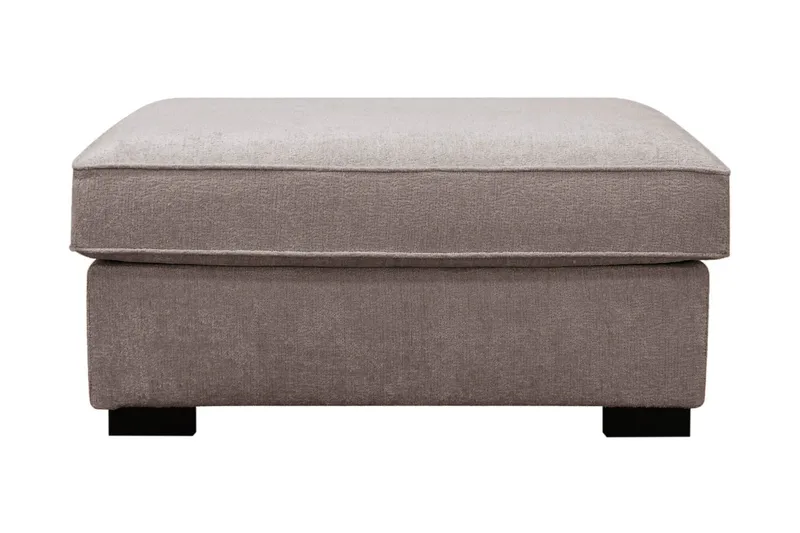 Rossita Fotskammel i chenille - Grå/Brun - Møbler - Stoler - Krakk - Fotskammel