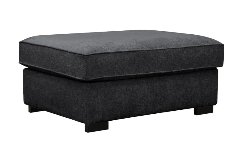 Rossita Fotskammel i chenille, Svart