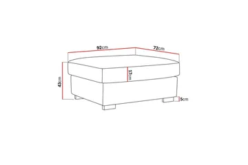 Rossita Fotskammel i chenille - Svart - Møbler - Stoler - Krakk - Fotskammel