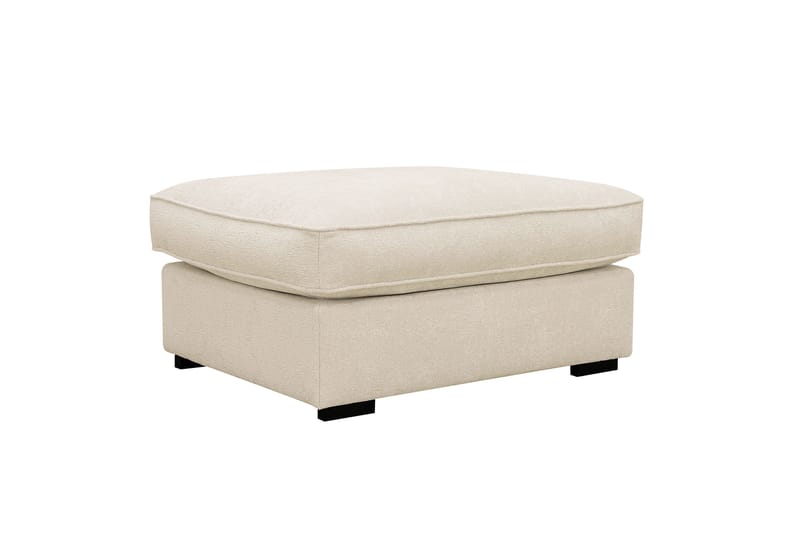 Rossita lyx Fotskammel, Beige Chenille