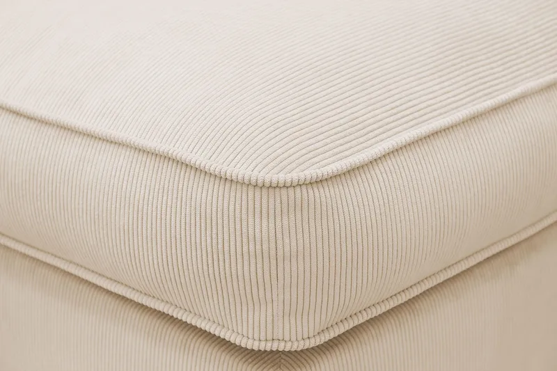 Rossita lyx Fotskammel - Beige Kordfløyel - Møbler - Stoler - Krakk - Fotskammel