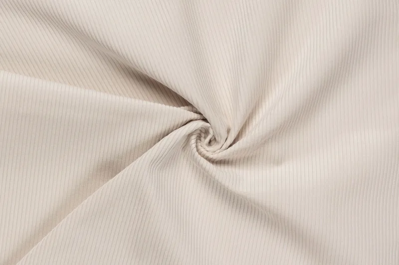 Rossita lyx Fotskammel - Beige Kordfløyel - Møbler - Stoler - Krakk - Fotskammel