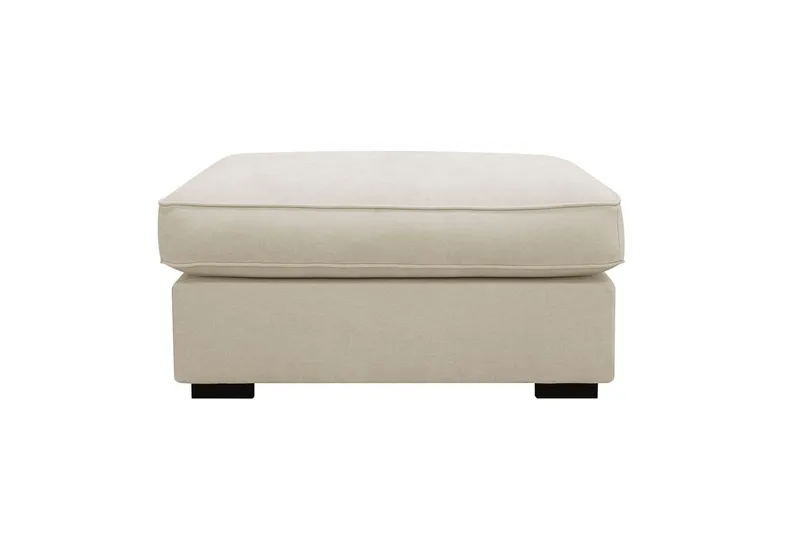 Rossita lyx Fotskammel - Beige Stoff - Møbler - Stoler - Krakk - Fotskammel