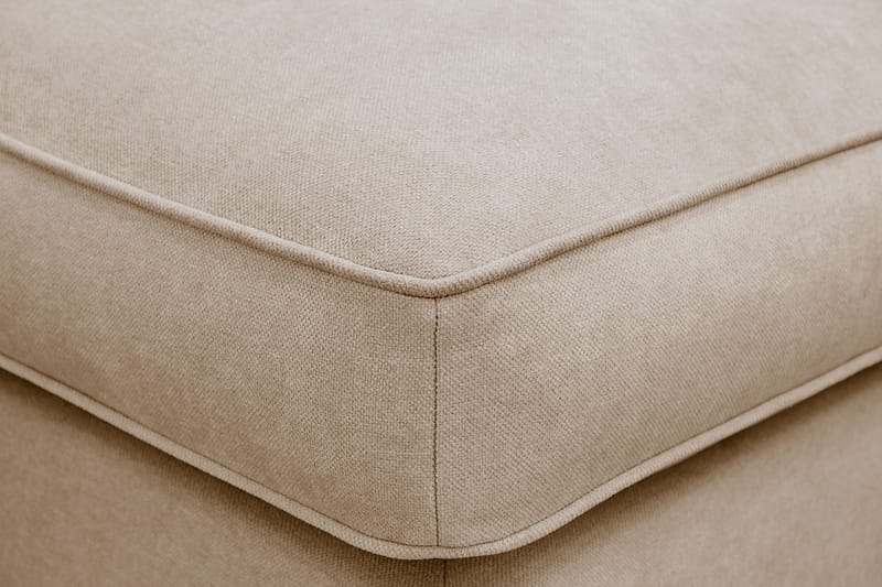 Rossita lyx Fotskammel - Beige Stoff - Møbler - Stoler - Krakk - Fotskammel