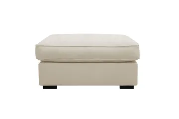 Rossita lyx Fotskammel - Beige Stoff - Møbler - Stoler - Krakk - Fotskammel