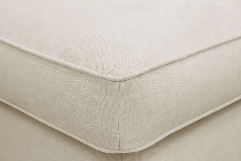 Rossita lyx Fotskammel - Beige Stoff - Møbler - Stoler - Krakk - Fotskammel