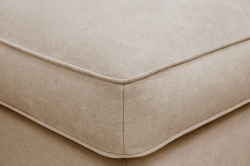 Rossita lyx Fotskammel - Beige Stoff - Møbler - Stoler - Krakk - Fotskammel