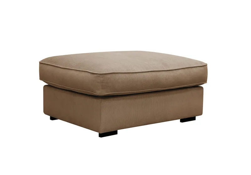 Rossita lyx Fotskammel, Brun Kordfløyel