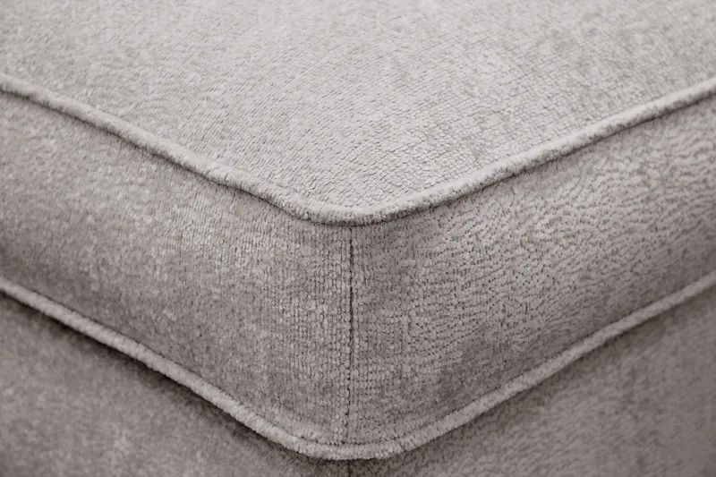 Rossita lyx Fotskammel - Grå/Brun Chenille - Møbler - Stoler - Krakk - Fotskammel