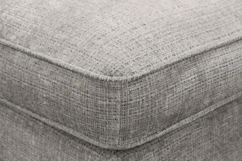 Rossita lyx Fotskammel - Lysegrå Chenille - Møbler - Stoler - Krakk - Fotskammel