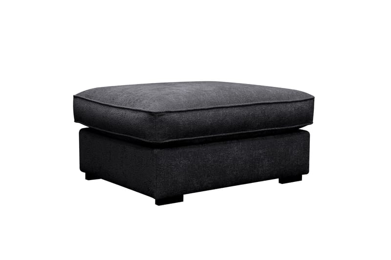 Rossita lyx Fotskammel - Svart Chenille - Møbler - Stoler - Krakk - Fotskammel