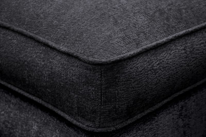 Rossita lyx Fotskammel - Svart Chenille - Møbler - Stoler - Krakk - Fotskammel