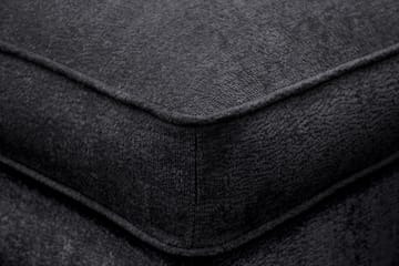 Rossita lyx Fotskammel - Svart Chenille - Møbler - Stoler - Krakk - Fotskammel