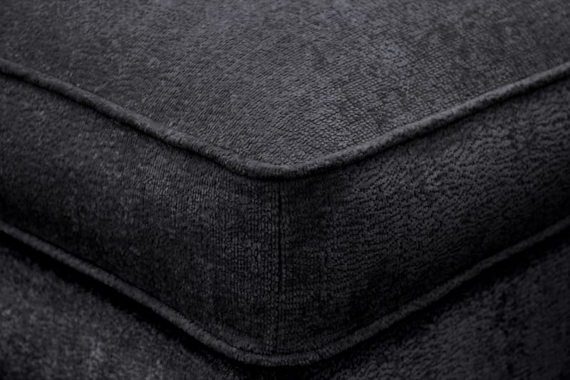 Rossita lyx Fotskammel - Svart Chenille - Møbler - Stoler - Krakk - Fotskammel