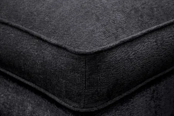 Rossita lyx Fotskammel - Trenza 01, Svart Chenille - Møbler - Stoler - Krakk - Fotskammel