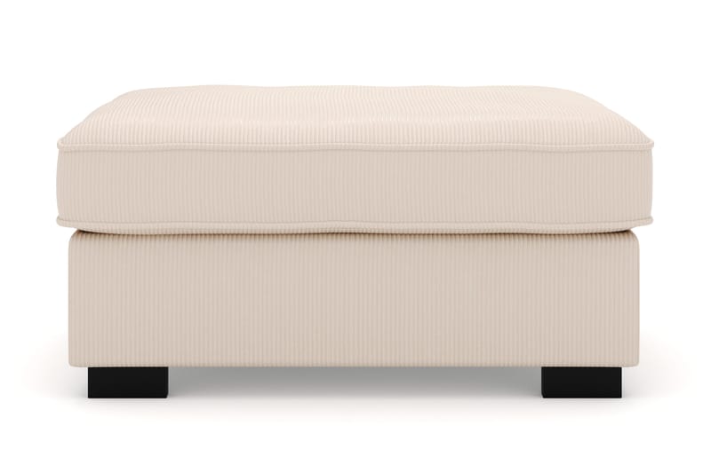 Rossita Puf i Kordfløyel - Beige - Møbler - Stoler - Krakk - Fotskammel