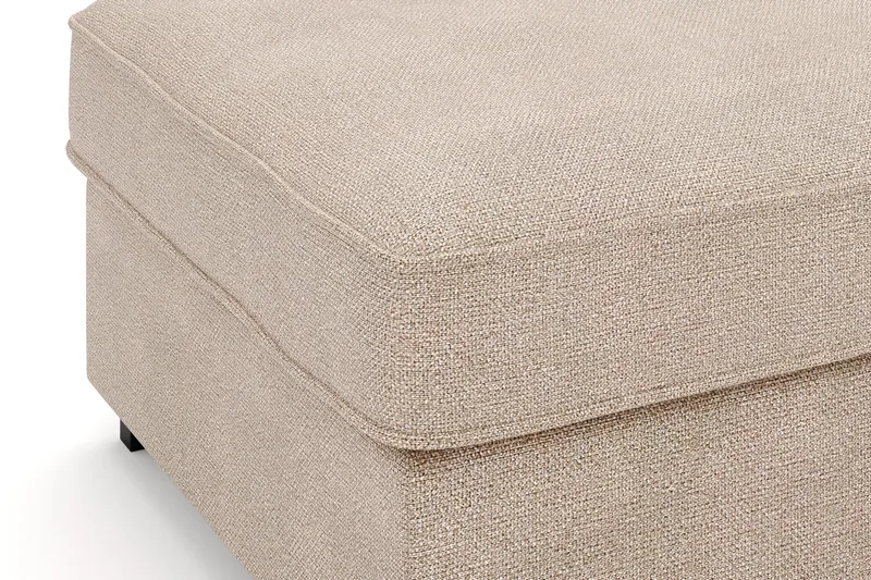 Rossita Puf i Stoff - Beige - Møbler - Stoler - Krakk - Fotskammel