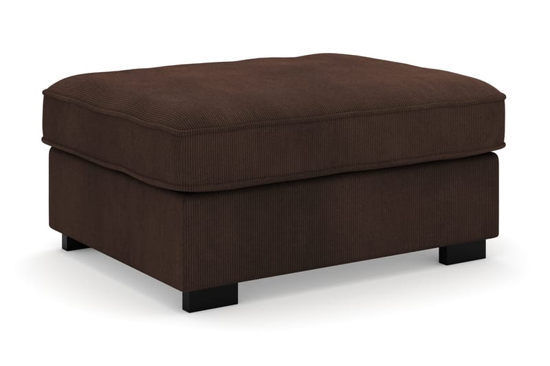 Rossita Puf i Kordfløyel - Brun - Møbler - Stoler - Krakk - Fotskammel