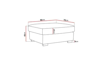 Rossita Puf i Kordfløyel - Mørkegrønn - Møbler - Stoler - Krakk - Fotskammel