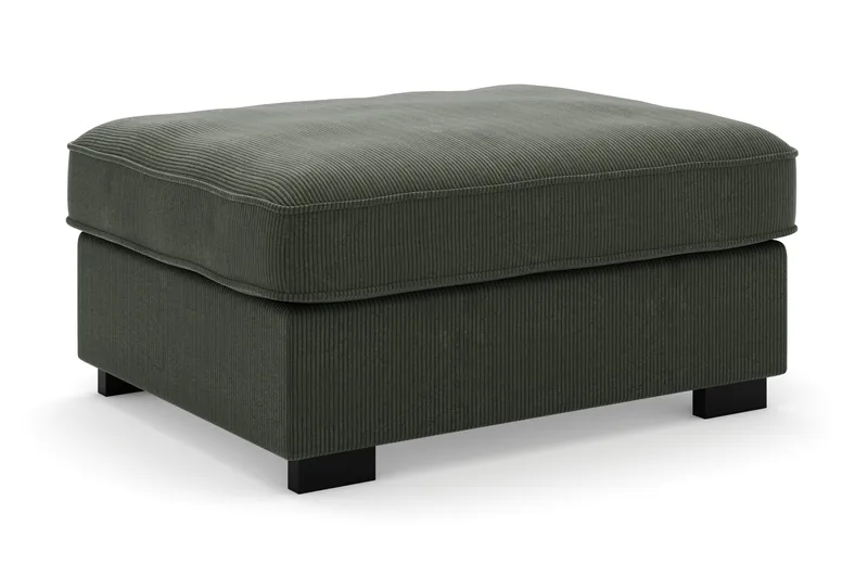 Rossita Puf i Kordfløyel, Mørkegrønn