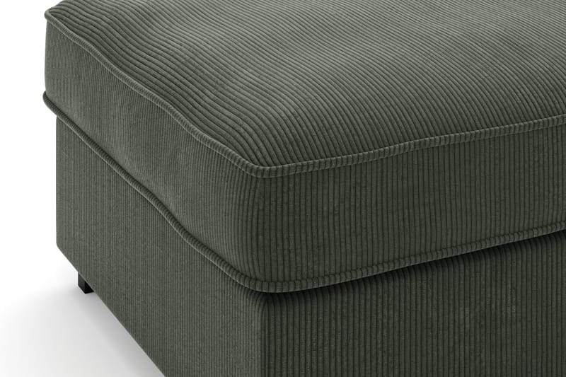 Rossita Puf i Kordfløyel - Mørkegrønn - Møbler - Stoler - Krakk - Fotskammel